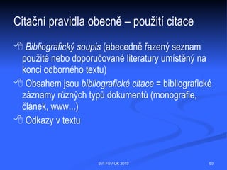 Vyhledávání v databázích – příklady




                SVI FSV UK 2010       50
 