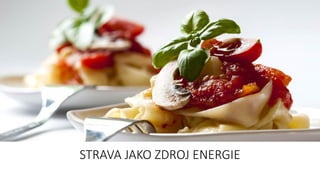 STRAVA JAKO ZDROJ ENERGIE
 