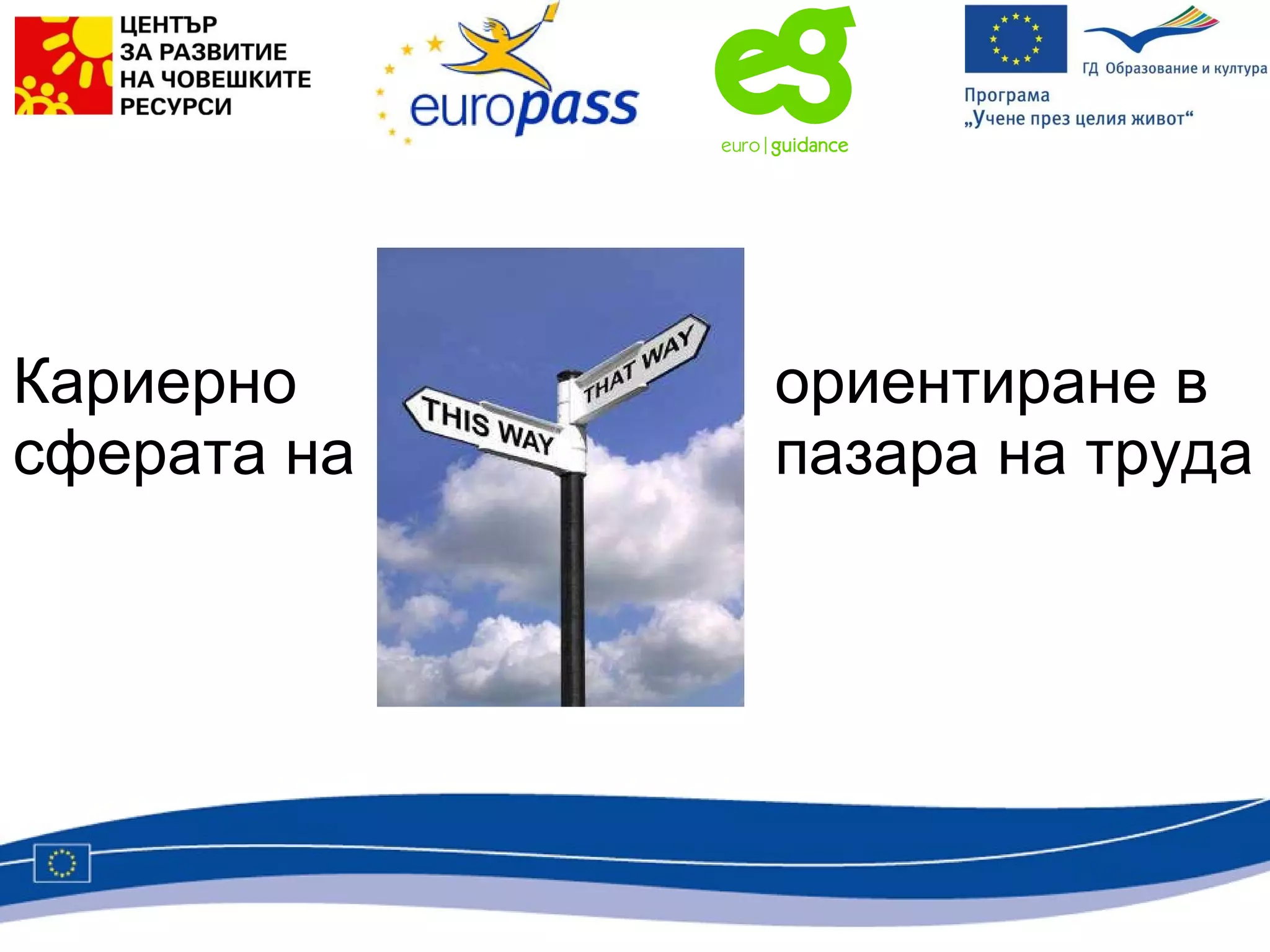 Кариерно  ориентиране в сферата на  пазара на труда 