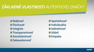 AUTENTICITA: Kľúč k získaniu sympatií fanúšikov