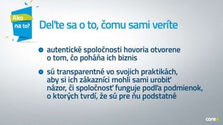 AUTENTICITA: Kľúč k získaniu sympatií fanúšikov