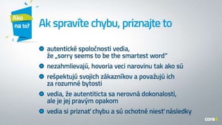 AUTENTICITA: Kľúč k získaniu sympatií fanúšikov