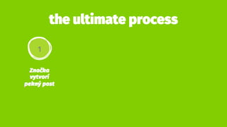 the ultimate process
1
Značka
vytvorí pekný
post
 