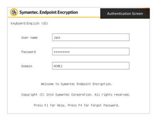 Authentication Screen
 