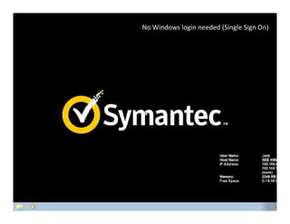 No Windows login needed (Single Sign On)
 