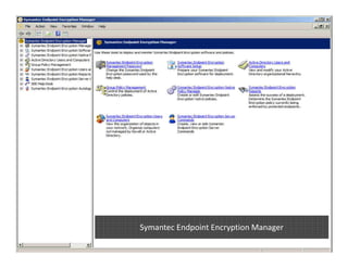 Symantec Endpoint Encryption Manager
 