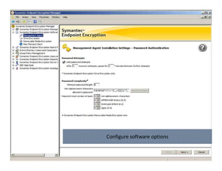 Configure software options
 
