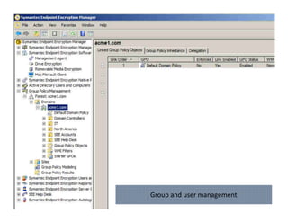 Group and user management
 