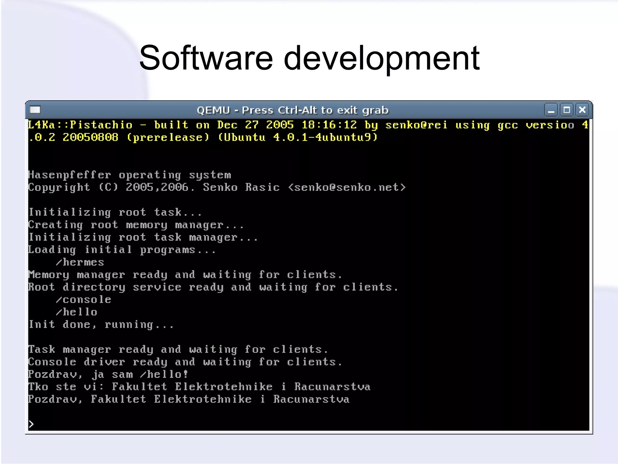 Software development 
