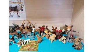 Ziemeļbriežu figūru izstāde