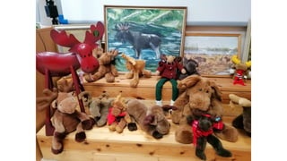 Ziemeļbriežu figūru izstāde