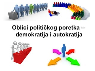 Oblici političkog poretka –
demokratija i autokratija

 