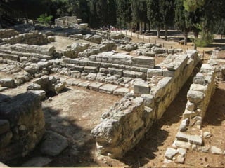 Dedal je za kralja Minosa bio osmislio i
načinio mnoštvo zapanjujućih strojeva i
građevina, uključujući i lavirint, odnosno
palatu, u kojoj su se nalazili mnogobrojni
hodnici koji su bili toliko komplikovano
izgradjeni da se u njima niko nije mogao
orijentisati.
 