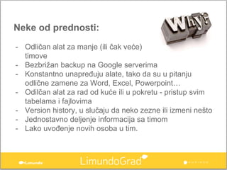 Alati koji se koriste u korisničkoj podršci LimundoGrada