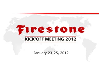 January 23-25, 2012
 