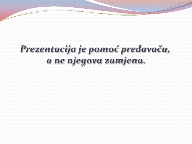 Prezentacije i prezentiranje