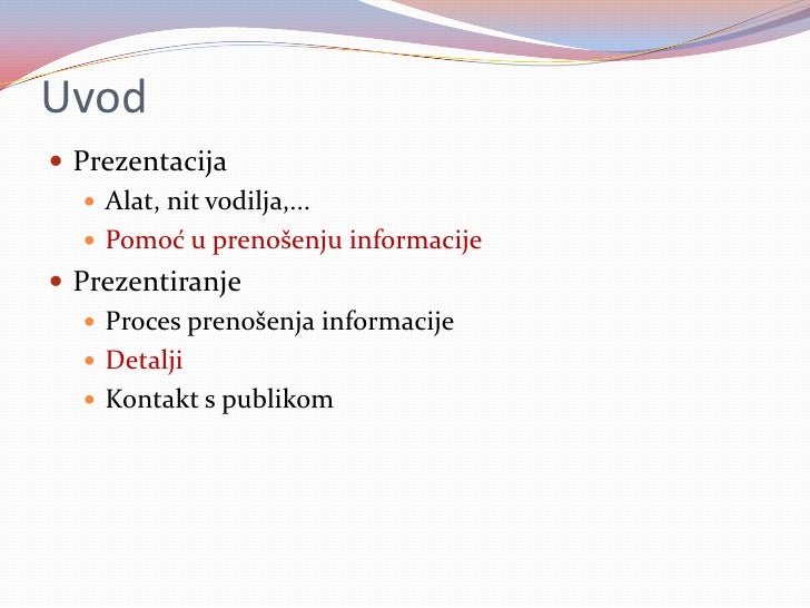 Prezentacije i prezentiranje