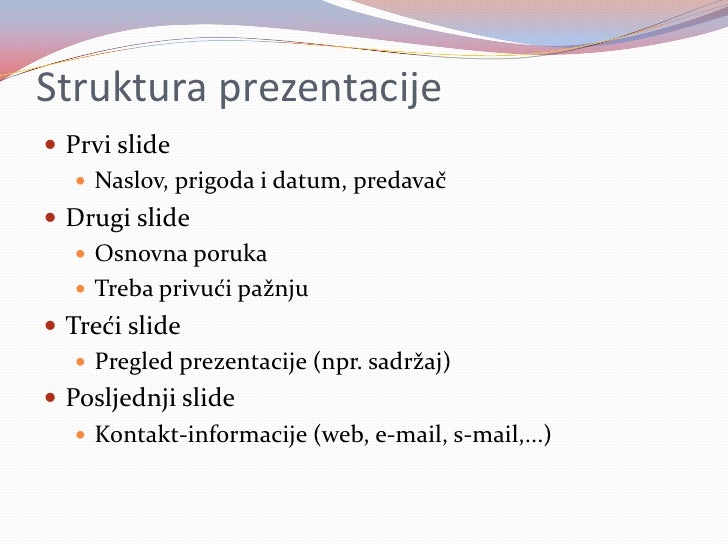 Prezentacije i prezentiranje