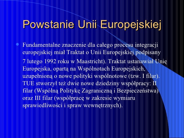 Historia Unia Europejska Sprawdzian Gimnazjum