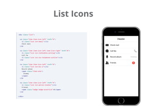 List Icons
 