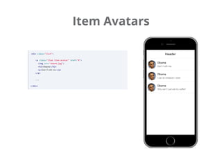 Item Avatars
 