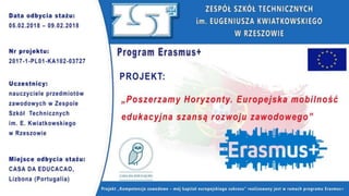 Mobilność kadry ZST Rzeszów w ramach programu Erasmus+ 