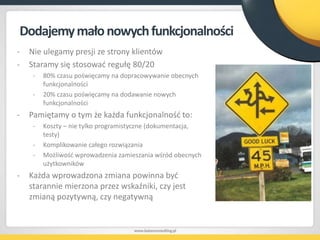 Weryfikacja jakościowa, nie ilościowa