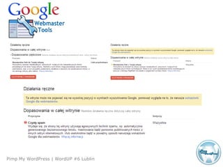 Agenda
Pimp My WordPress | WordUP #6 Lublin
 