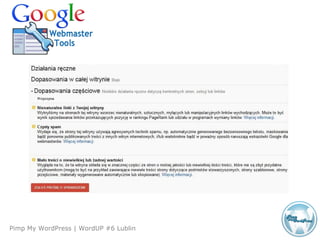 Agenda
Pimp My WordPress | WordUP #6 Lublin
 