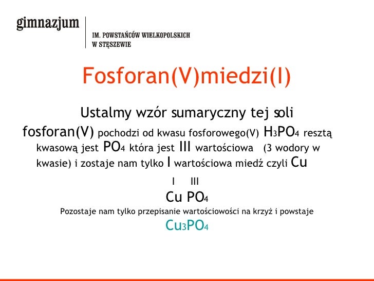 nazewnictwo soli