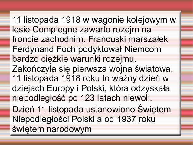 Prezentacja 11 Listopada