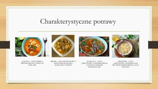 Charakterystyczne potrawy
ALJOTTA – ZUPA RYBNA,
PRZYPRAWIONA CEBULĄ I
ZIOŁAMI.
BRODU – BULION WOŁOWY Z
DODATKIEM SELERA,
KABACZKA I RZEPY.
KAWLATA – ZUPA
JARZYNOWA Z WIEPRZOWINĄ
LUB MALTAŃSKIMI
KIEŁBASKAMI.
MINESTRA – ZUPA
JARZYNOWA, PODOBNA DO
WŁOSKIEJ MINESTRONE, LECZ
GĘSTSZA
 