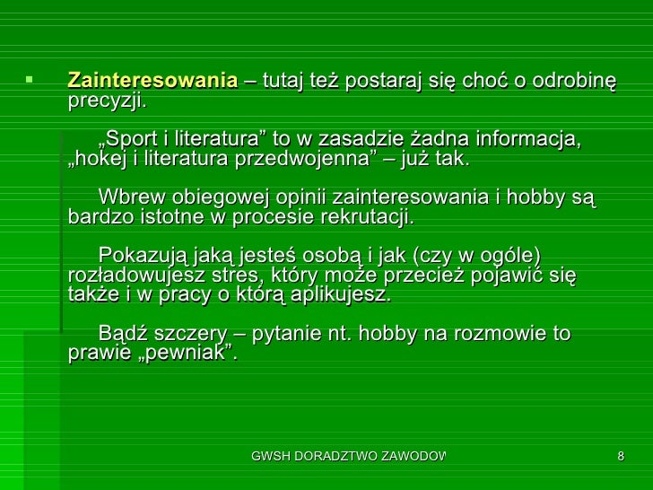 Prezentacja Cv
