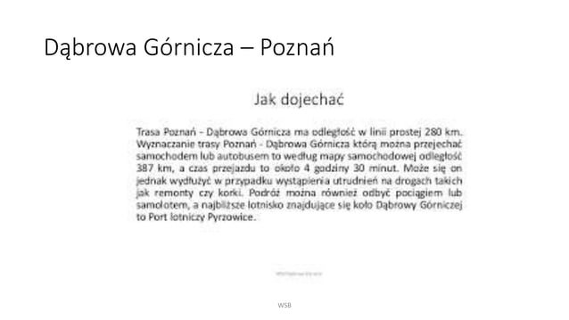 Prezentacja dabrowa gornicza | PPT