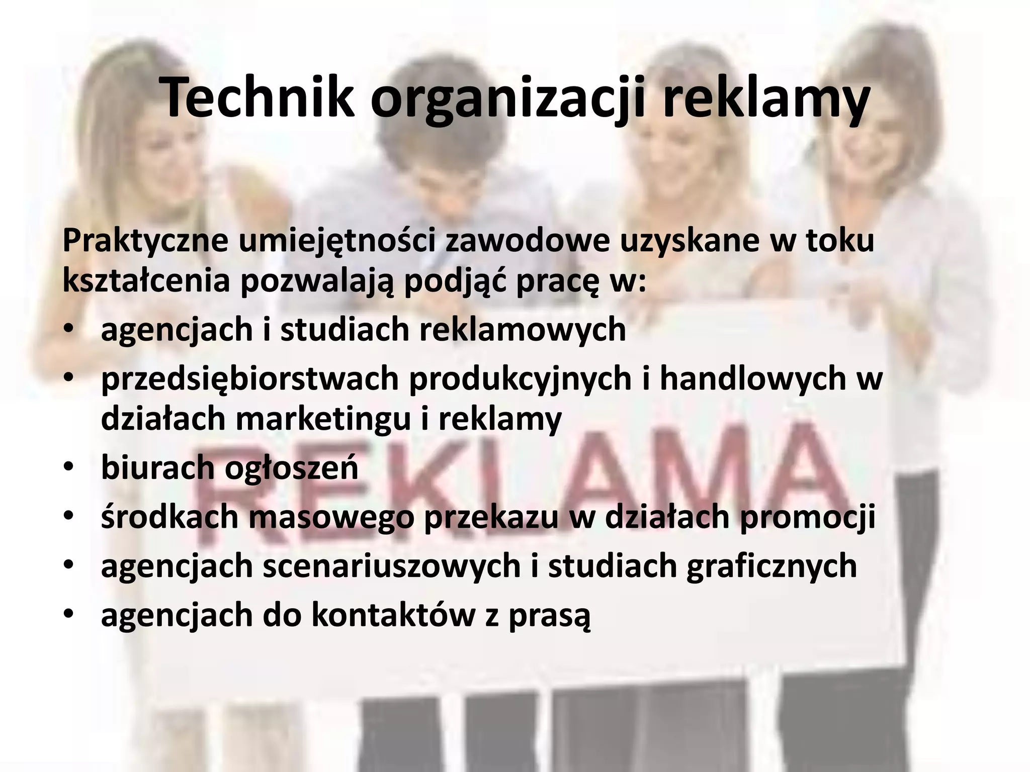 Prezentacja zawodów w Technikum Ekonomicznym Nr 8 | PPSX