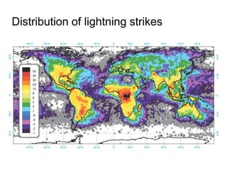Distribution of lightning strikes

[insert fig 11-23]

 