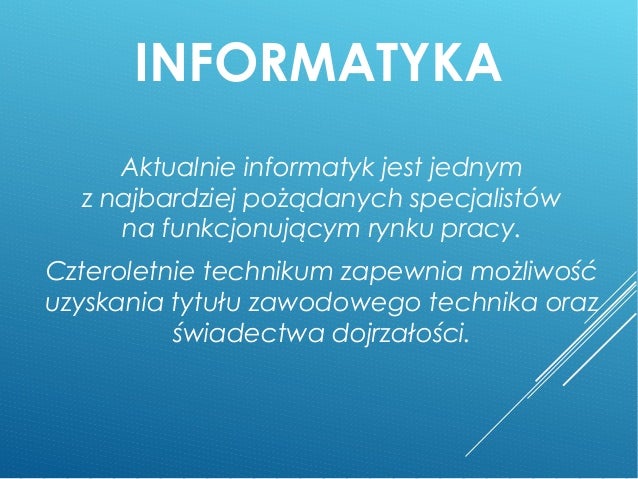 Prezentacja informatyka
