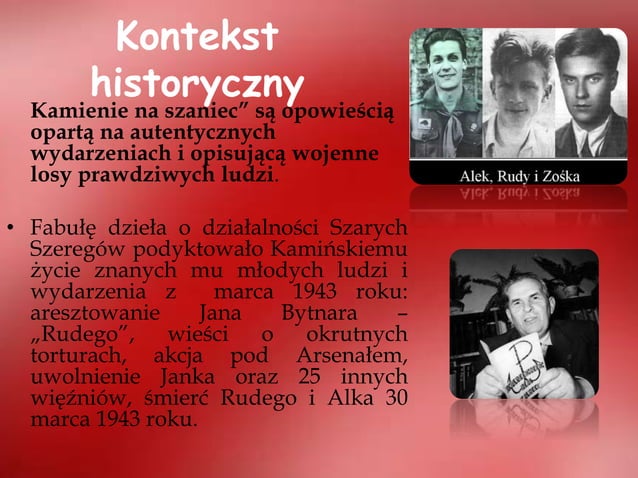 Kamienie Na Szaniec Rozprawka Patriotyzm - Prezentacja Kamienie na szaniec | PPT