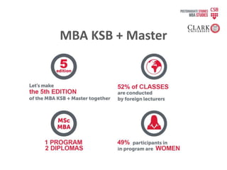 MBA KSB + Master
 