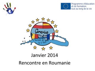 Janvier 2014
Rencontre en Roumanie

 