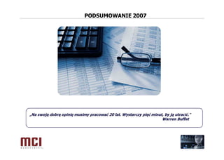 Prezentacja MCI Management