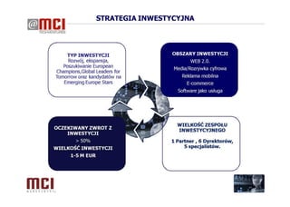 Prezentacja MCI Management