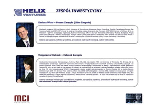 Prezentacja MCI Management