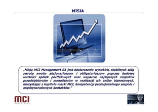 Prezentacja MCI Management