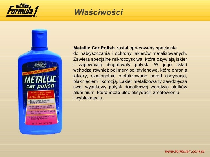 car polish formula 1 1 Formula Metallic Nablyszcza lakier Polish metalizowany Car