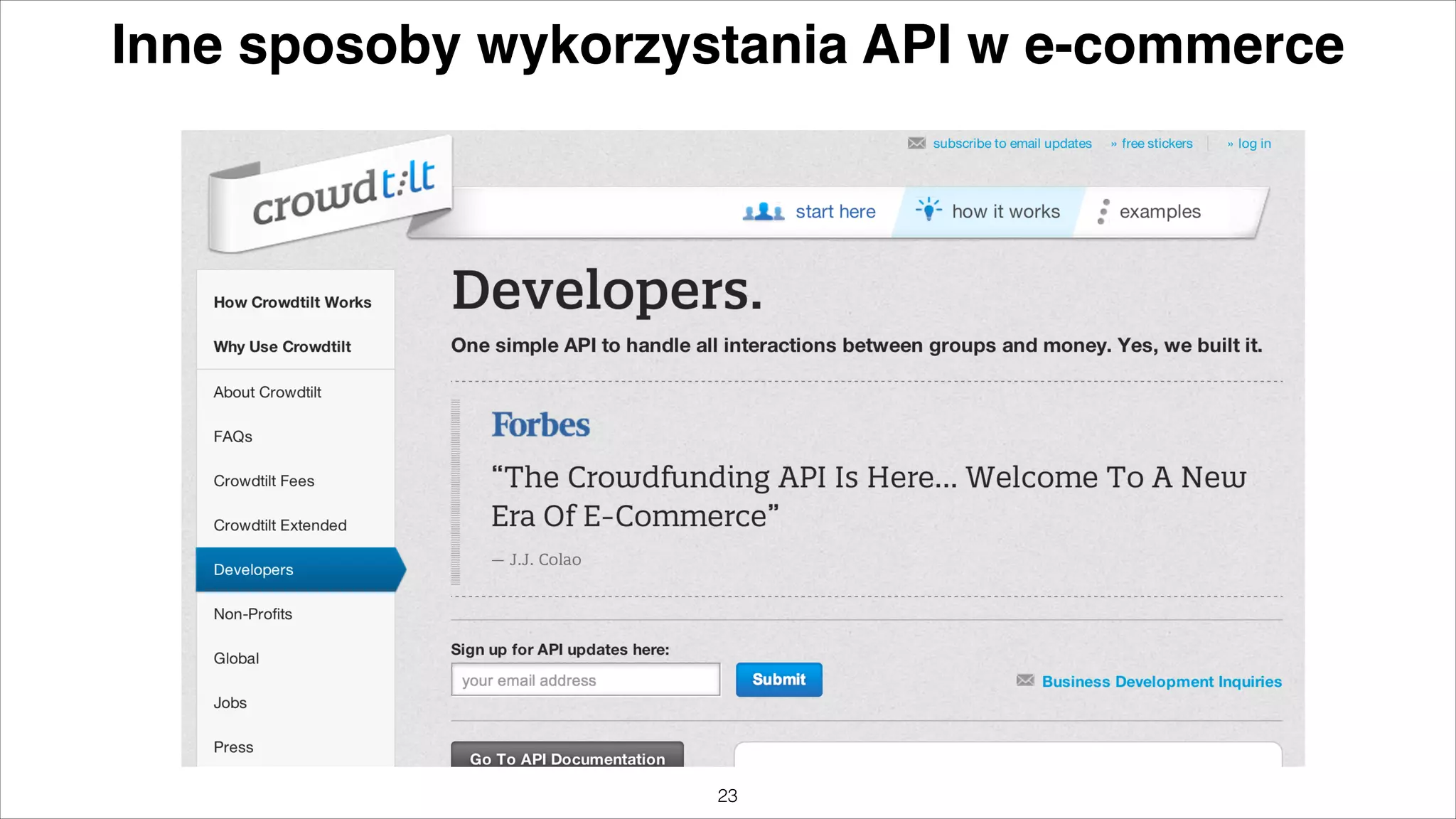 Inne sposoby wykorzystania API w e-commerce

"23

 