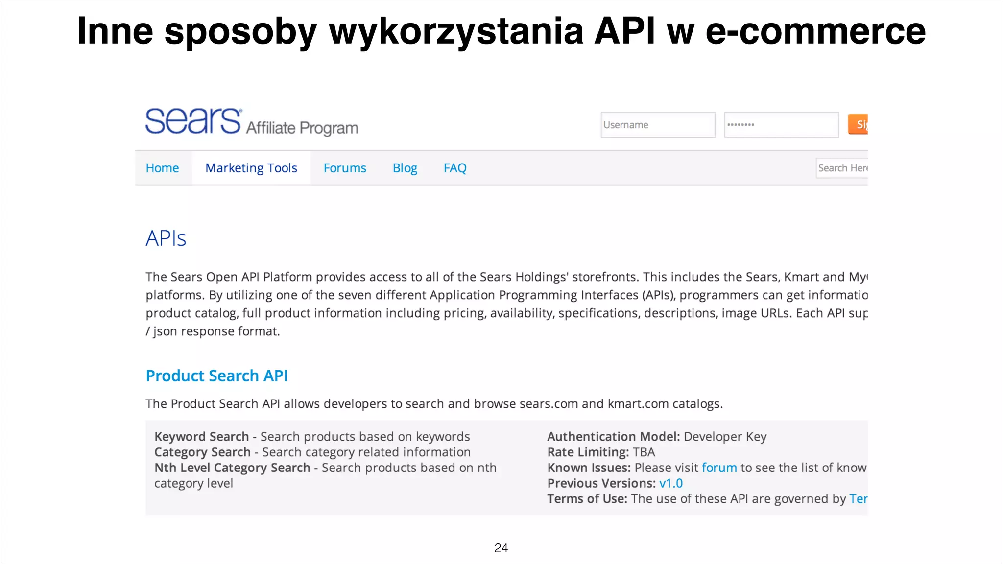 Inne sposoby wykorzystania API w e-commerce

"24

 