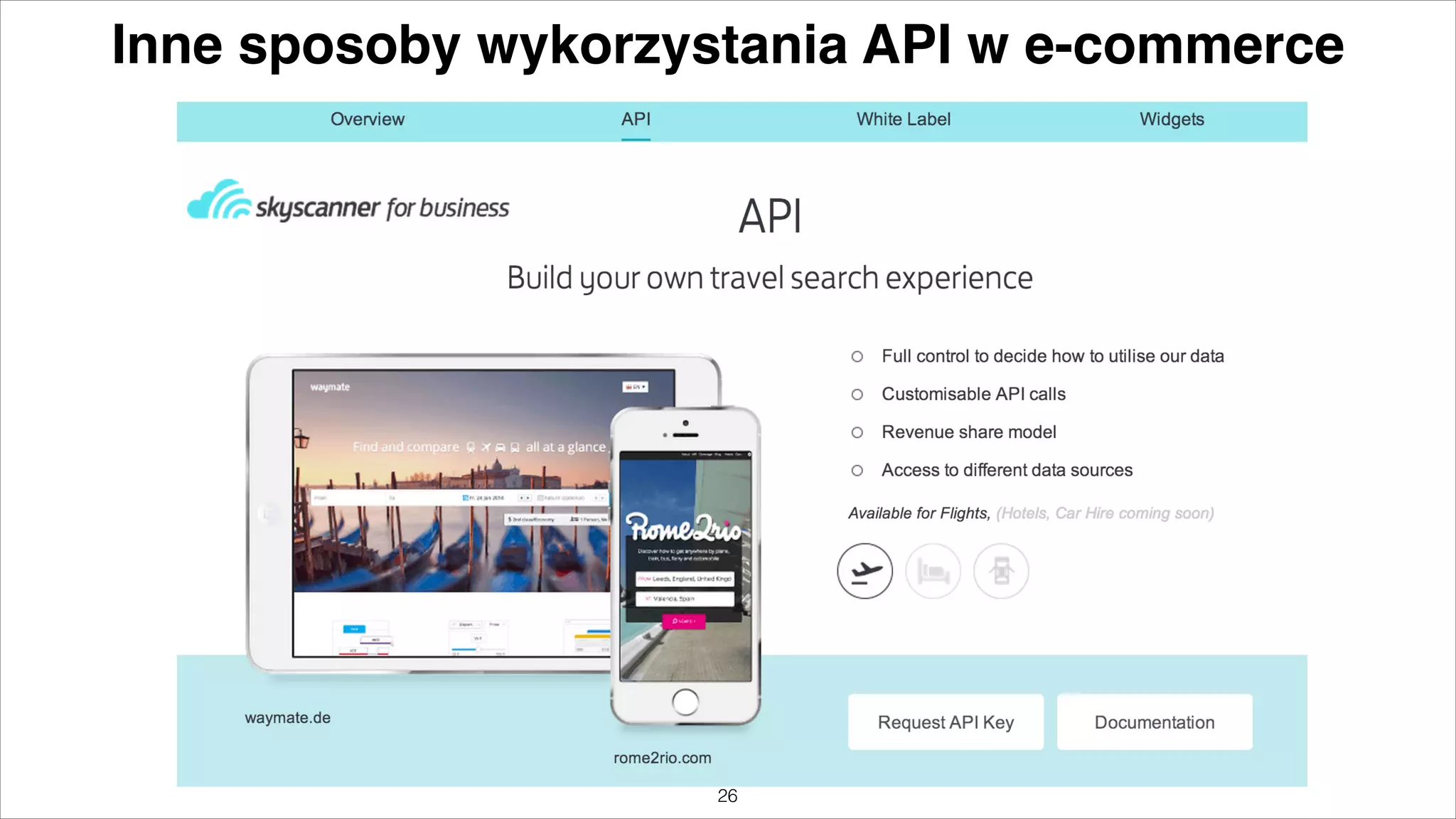 Inne sposoby wykorzystania API w e-commerce

"26

 