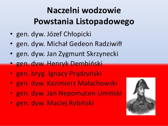 Prezentacja powstanie listopadowe