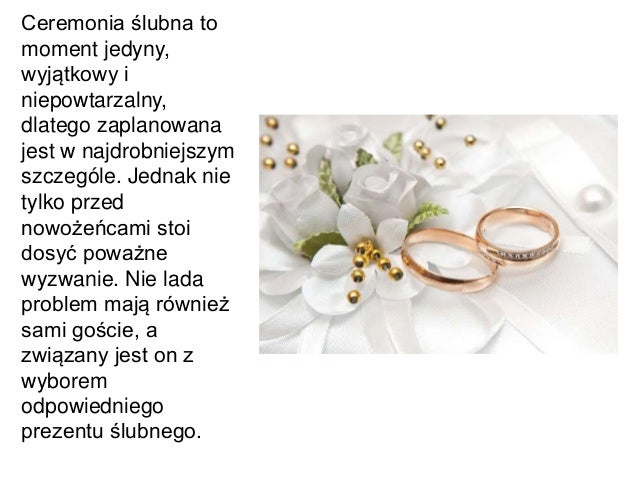 Prezenty ślubne Top 10